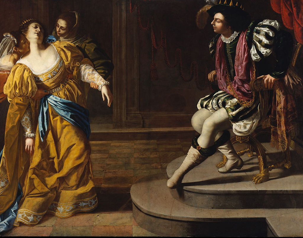 Esther before Ahasuerus in Detail Artemisia Gentileschi